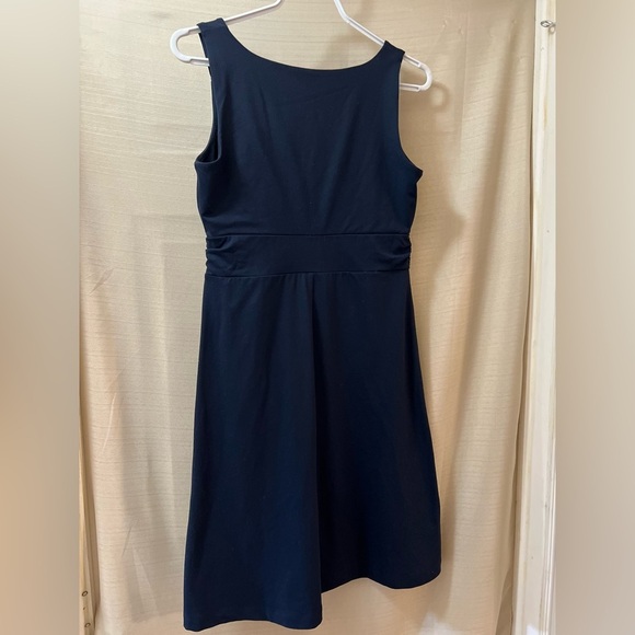 ⚫️ BOGO Eddie Bauer sleeveless sundress size medium navy blue summer dress - Picture 6 of 7